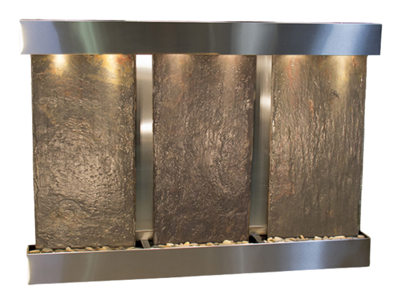 Olympus Falls-Square-Stainless Steel-Multi-Color Natural Slate