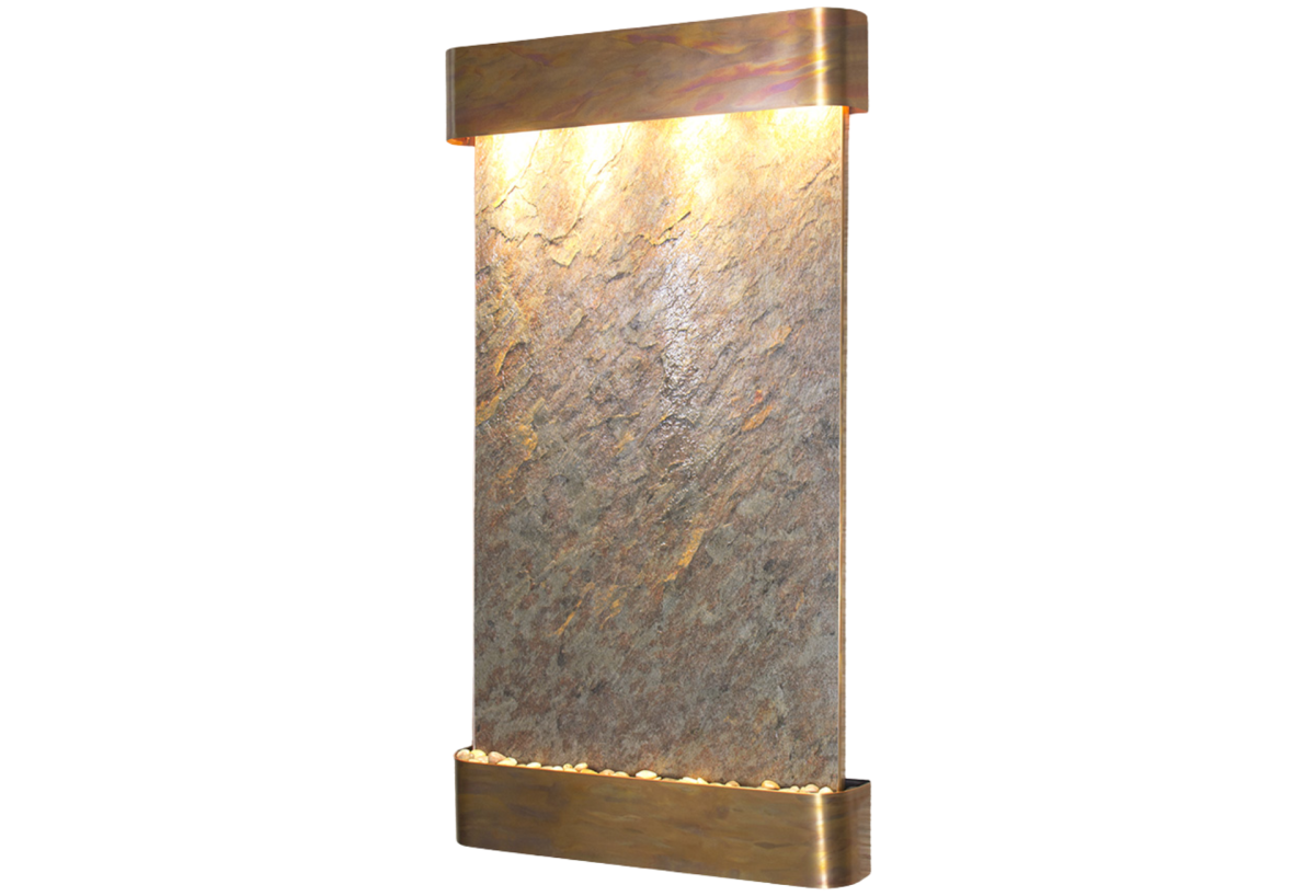 Summit Falls -Round -Rustic Copper-Green-Featherstone