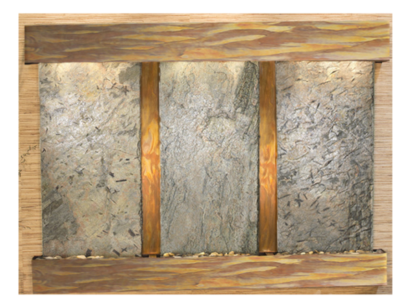 Olympus Falls-Square-Rustic Copper-Green Natural Slate