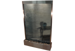 Grandeur River-Center Mount -Stainless Steel-Blue-Glass
