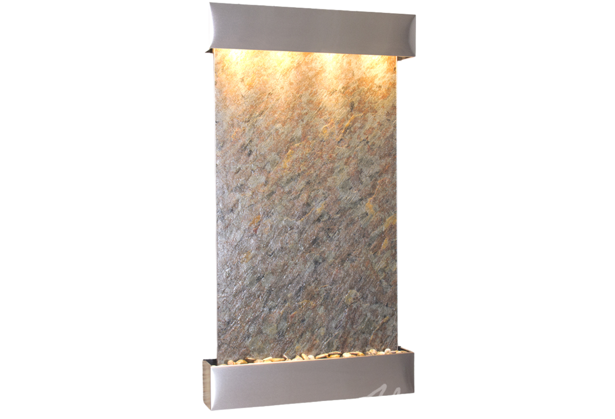 Summit Falls -Square-Stainless Steel-Green-Featherstone