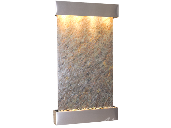 Summit Falls -Square-Stainless Steel-Green-Featherstone