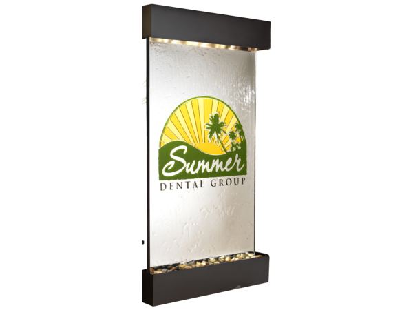Summit Falls -Square-Blackened Copper-Silver-Mirror