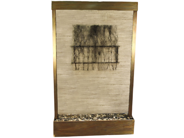 Grandeur River-Center Mount -Rustic Copper-Clear-Glass
