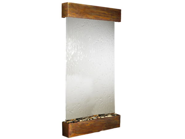 Summit Falls -Square-Rustic Copper-Silver-Mirror