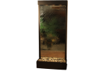 Tranquil River-Flush Mount-Antique Bronze-Silver-Mirror