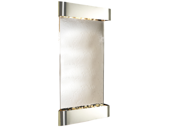 Summit Falls -Round -Stainless Steel-Silver-Mirror