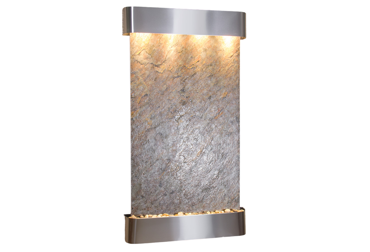Summit Falls -Round -Stainless Steel-Green-Featherstone