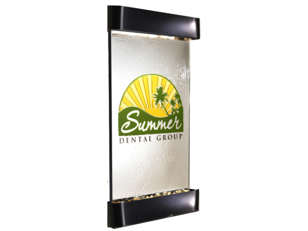 Summit Falls -Round -Blackened Copper-Silver-Mirror