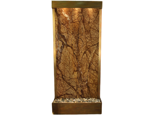Tranquil River-Flush Mount-Rustic Copper-Brown-Marble