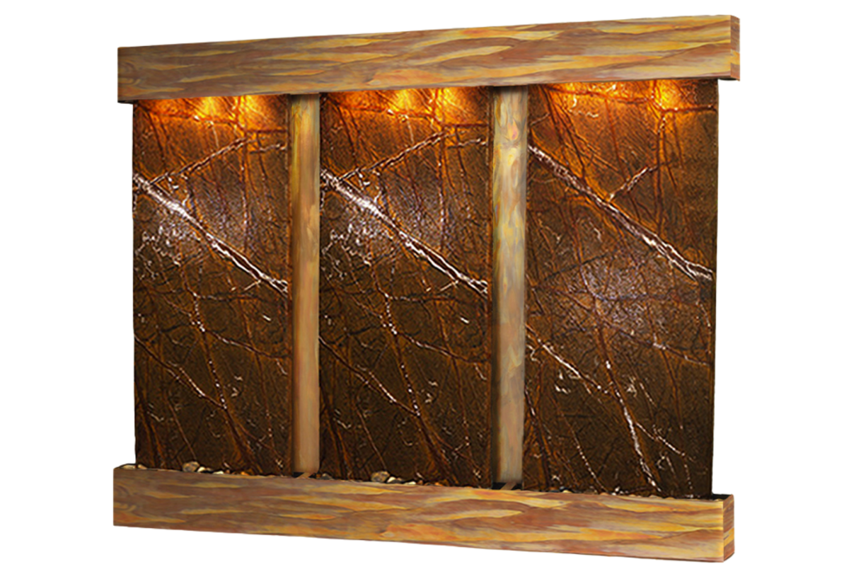 Deep Creek Falls-Square-Rustic Copper-Brown Marble