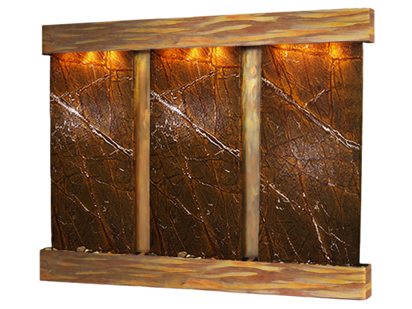 Deep Creek Falls-Square-Rustic Copper-Brown Marble