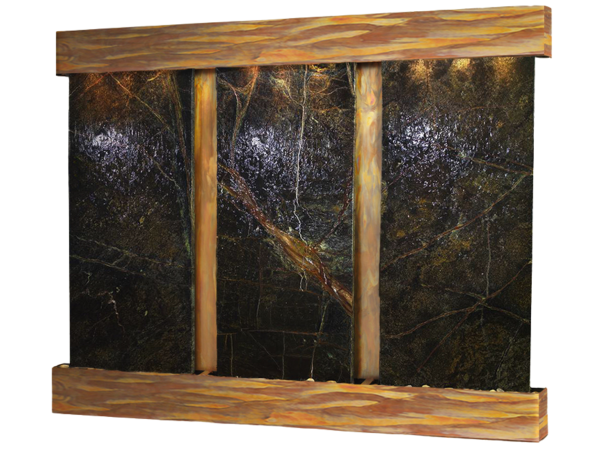 Deep Creek Falls-Square-Rustic Copper-Green Marble