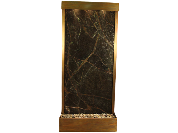 Tranquil River-Flush Mount-Rustic Copper-Green-Marble