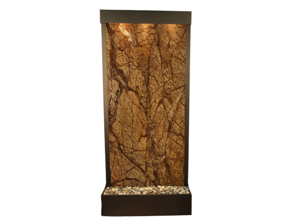 Tranquil River-Flush Mount-Antique Bronze-Brown-Marble