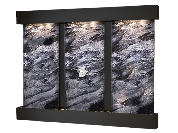 Deep Creek Falls-Square-Blackened copper-Black Spider Marble