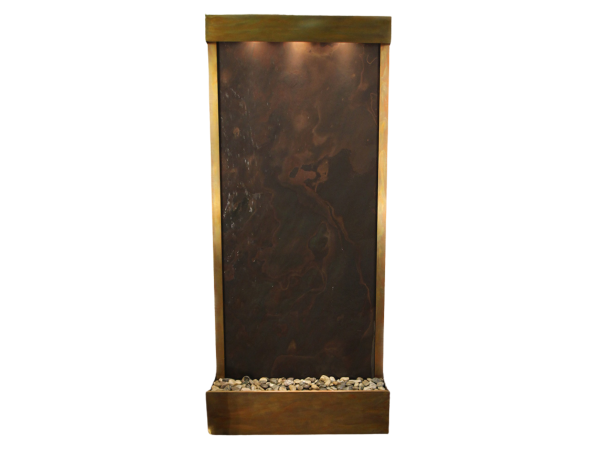 Tranquil River-Flush Mount-Rustic Copper-Multi-Color-Featherstone