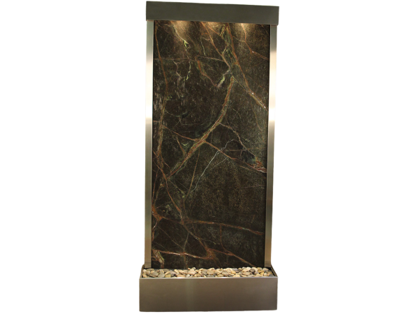 Tranquil River-Flush Mount-Stainless Steel-Green-Marble