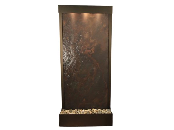 Tranquil River-Flush Mount-Antique Bronze-Multi-Color-Featherstone