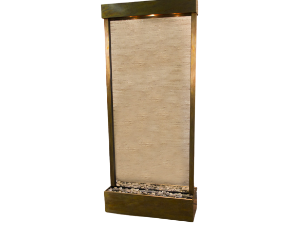 Tranquil River-Center Mount -Rustic Copper-Clear-Glass