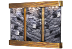 Deep Creek Falls-Round-Rustic Copper-Black Spider Marble