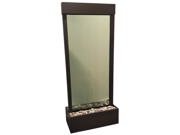 Harmony River-Center Mount -Antique Bronze-Green-Glass