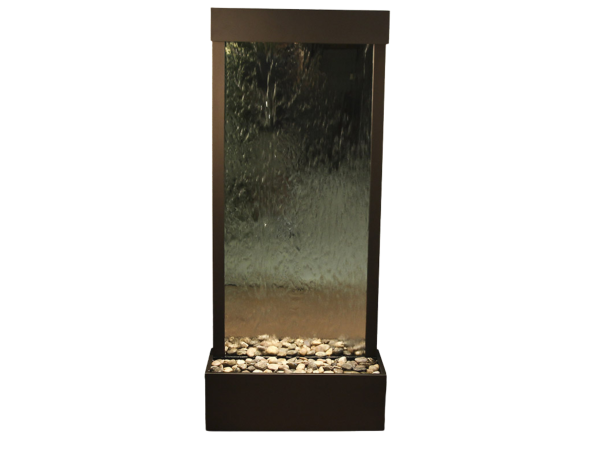 Harmony River -Flush Mount-Antique Bronze-Silver-Mirror