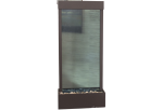 Harmony River-Center Mount -Antique Bronze-Blue-Glass