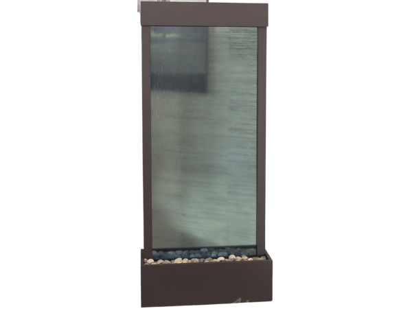 Harmony River-Center Mount -Antique Bronze-Blue-Glass
