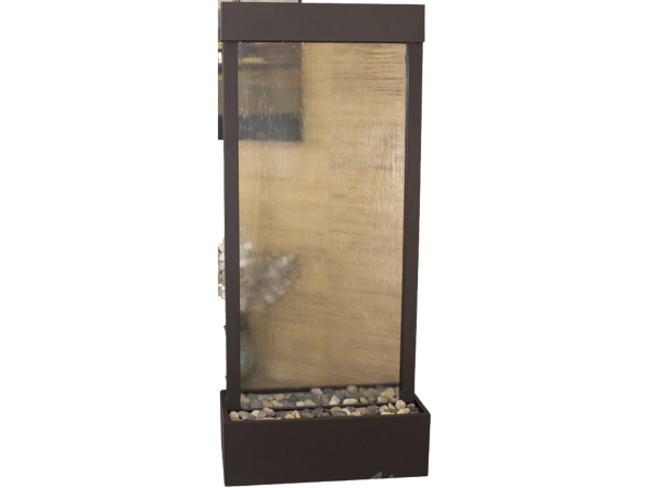 Harmony River-Center Mount -Antique Bronze-Clear-Glass
