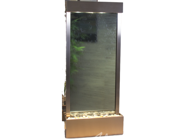 Harmony River-Center Mount -Stainless Steel-Blue-Glass
