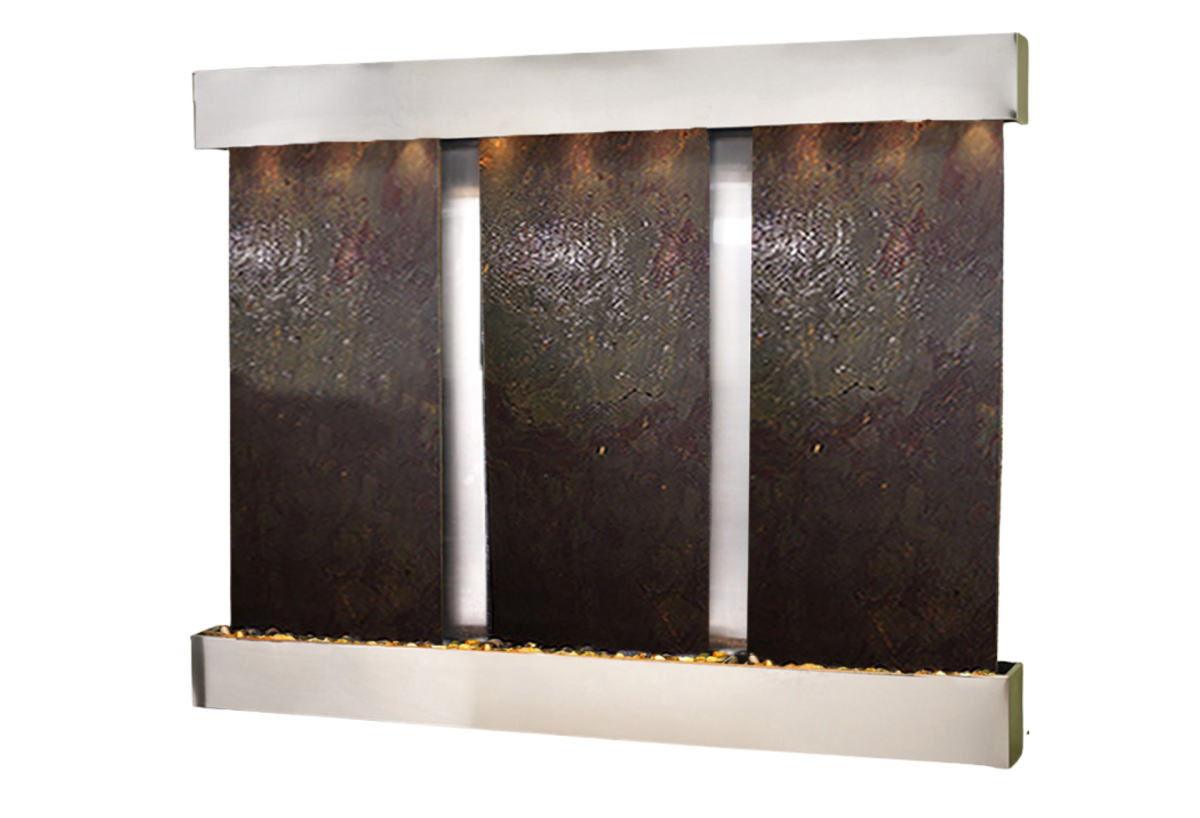 Deep Creek Falls-Square-Stainless Steel-Multi-Color Featherstone
