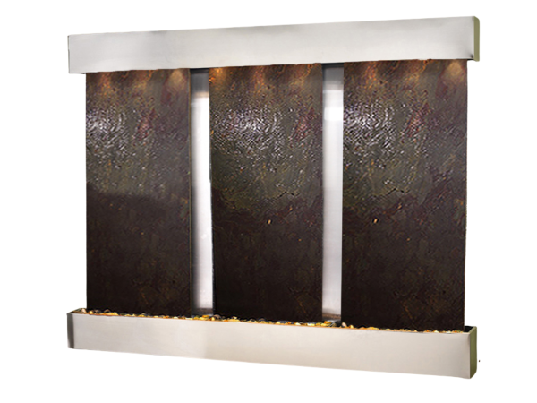 Deep Creek Falls-Square-Stainless Steel-Multi-Color Featherstone