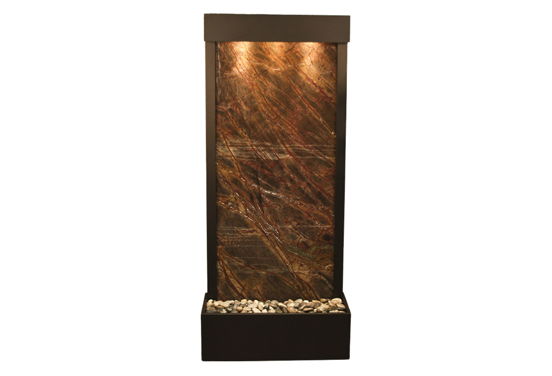 Harmony River -Flush Mount-Antique Bronze-Brown-Marble