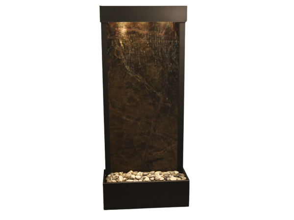Harmony River -Flush Mount-Antique Bronze-Green-Marble