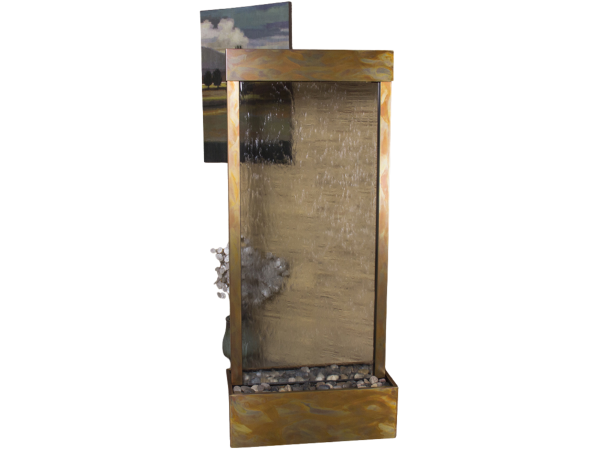 Harmony River-Center Mount -Rustic Copper-Clear-Glass