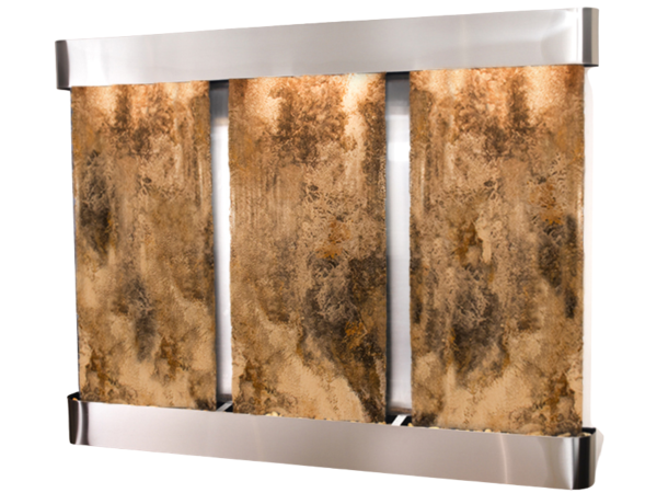 Deep Creek Falls-Round-Stainless Steel-Magnifico Travertine