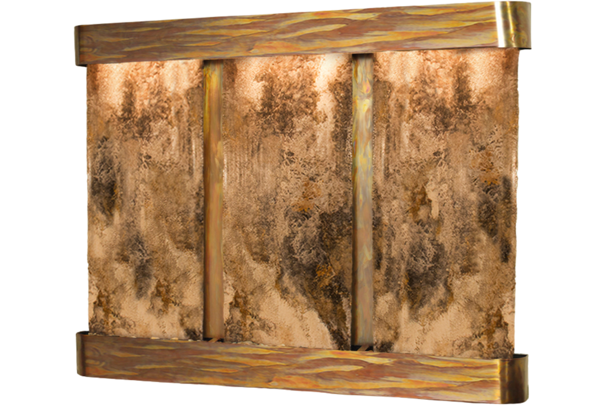 Deep Creek Falls-Round-Rustic Copper-Magnifico Travertine