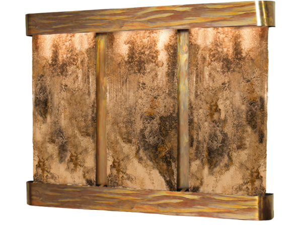 Deep Creek Falls-Round-Rustic Copper-Magnifico Travertine