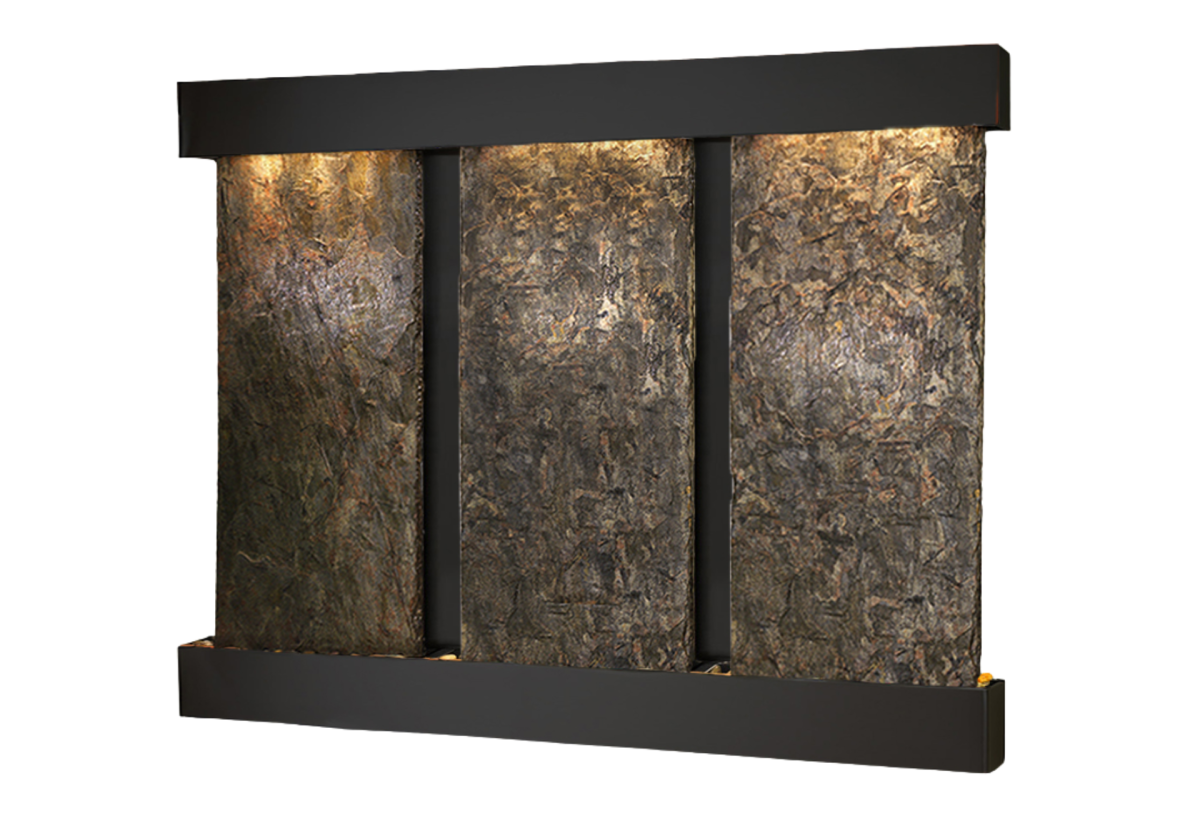 Deep Creek Falls-Square-Blackened copper-Green Natural Slate