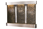 Deep Creek Falls-Round-Stainless Steel-Green Natural Slate