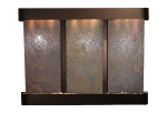 Deep Creek Falls-Round-Blackened Copper-Multi-Color Natural Slate