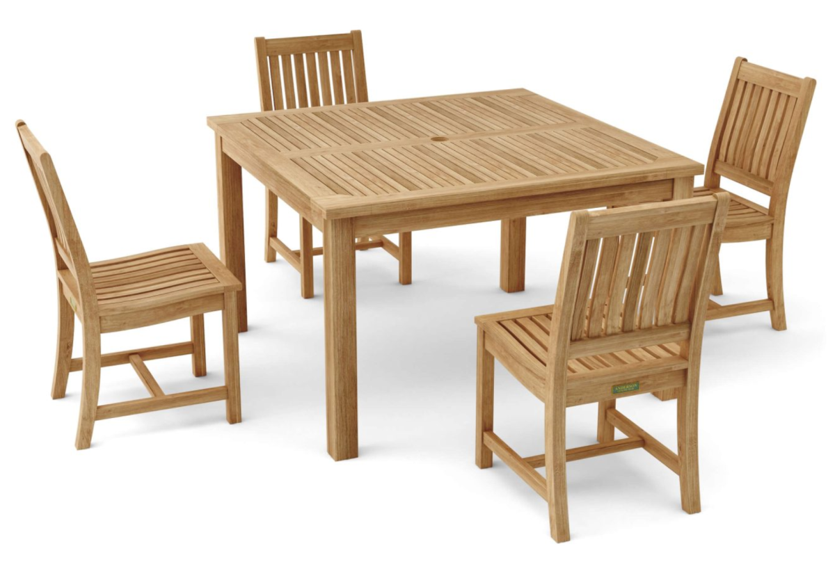 Windsor Rialto Side Chair 5-Pieces Dining Table Set
