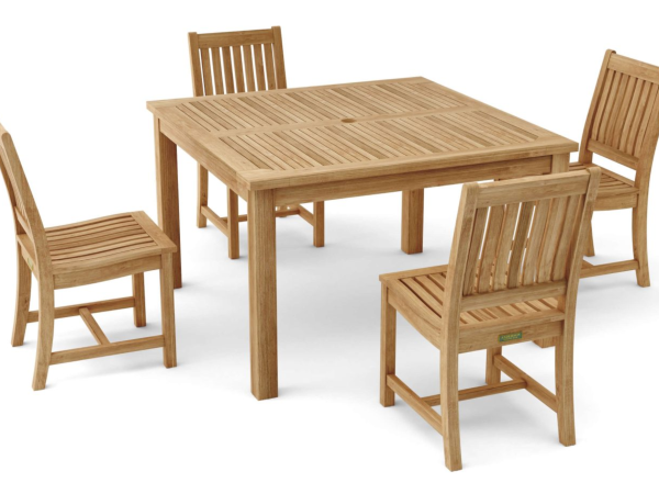 Windsor Rialto Side Chair 5-Pieces Dining Table Set