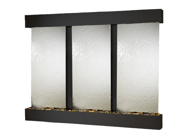 Deep Creek Falls-Square-Blackened copper-Silver Mirror