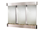 Deep Creek Falls-Round-Stainless Steel-Silver Mirror