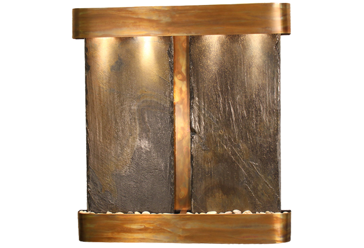 Aspen Falls-Round-Rustic Copper-Multi-Color Natural Slate