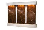 Deep Creek Falls-Square-Stainless Steel-Brown Marble