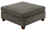 OTTOMAN GRAY CHENILLE