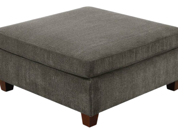 OTTOMAN GRAY CHENILLE